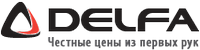 Логотип фирмы Delfa в Гудермесе